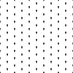 Square seamless background pattern from geometric shapes. The pattern is evenly filled with black ice cream balls symbols. Vector illustration on white background