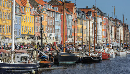 The old port of Copenhagen, Denmark