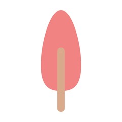 Tree icon vector symbol for nature, ecology and environment in a flat color illustration