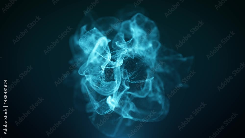 Poster abstract particles light cloud background loop/ 4k animation of an abstract background with elegant 