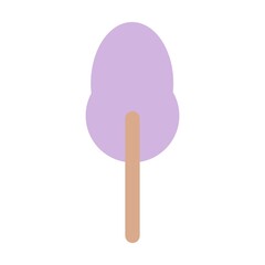 Tree icon vector symbol for nature, ecology and environment in a flat color illustration