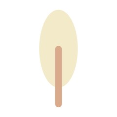 Tree icon vector symbol for nature, ecology and environment in a flat color illustration