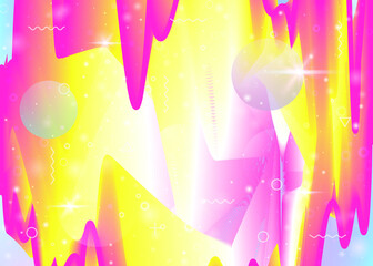 Hologram background with vibrant rainbow gradients. Dynamic fluid. Holographic cosmos.