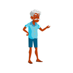 latin elderly man quarrel with wife cartoon vector. latin elderly man quarrel with wife character. isolated flat cartoon illustration