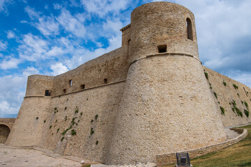 Aragonese castle, ancient building in ortona, abruzzo, italy