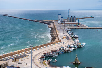 view of the port of ortona, the most important port of Abruzzo © M.Botarelli