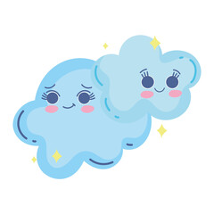 cute kawaii clouds