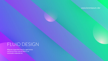 Gradient Design. Geometric Texture. 3d Abstract Cover. Color Landing Page. Purple Vibrant Shape. Horizontal Brochure. Trendy Paper. Futuristic Poster. Violet Gradient Design