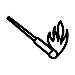 Burning Matchstik Icon
