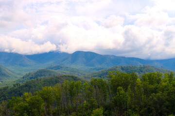 Obraz premium clouds over the mountains