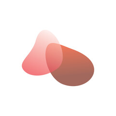 Abstract liquid shape. Set of modern graphic elements. Fluid dynamical colored forms. Gradient abstract shapes. Vector illustration.