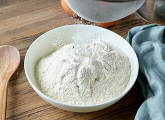 bowl of flour