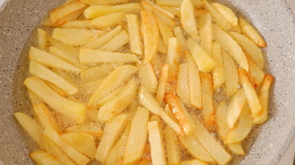 French fries, deep-fried french fries.