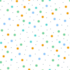 Polka Dot Seamless Pattern.