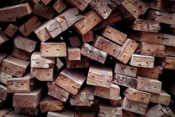 Wooden stack background. raw material for construction.