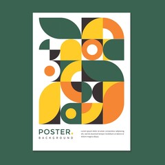 Abstract geometric business cover, flyer and poster vector design