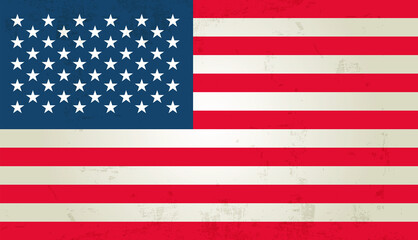 Naklejka premium original and simple United State of America flag isolated vector in official colors and Proportion Correctly USA