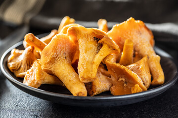 Frozen chanterelle mushrooms
