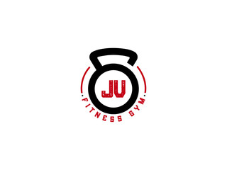 Letter JV Logo, Gym JV, fitness jv logo icon design