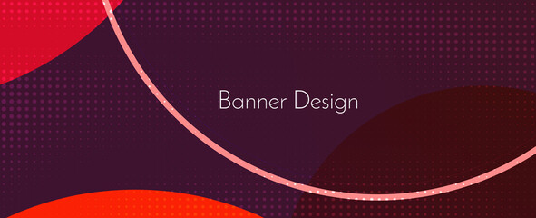 Abstract elegant geometric decorative color design banner background