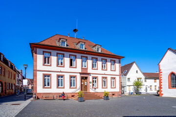 Fototapeta na wymiar Rathaus, Babenhausen, Hessen, Deutschland 