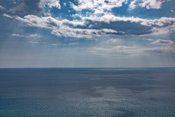Fototapeta na wymiar Mediterranean sea at FiumeFreddo, Calabria, Italy