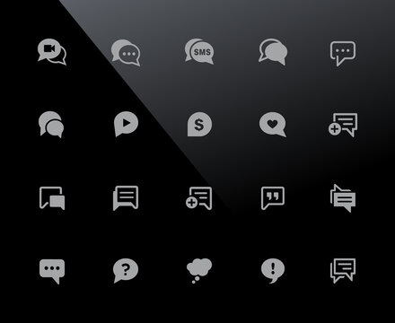 Bubble Icons // 32px Black - Vector Icons Adjusted To Work In A 32 Pixel Grid.
