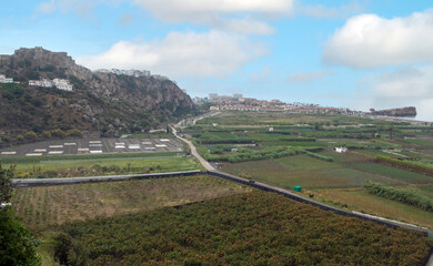 Andalusian village in the coast