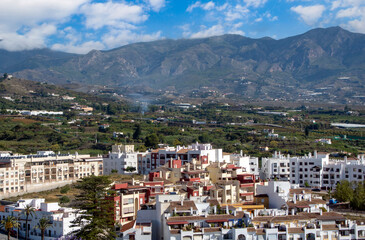 Fototapeta na wymiar Andalusian village in the coast