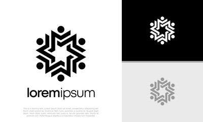 Abstract artificial intelligence logo. Innovative high tech logo template. Smart computer. machine learning. Cognitive logo. Technology Logo.