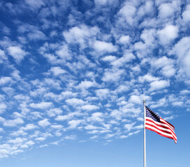 USA Flag, Red White and Blue