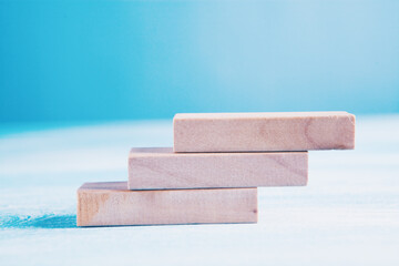 rectangle on the table in the form of a ladder