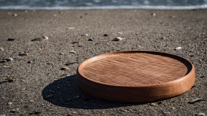 tea tray for the Wagatabon tea ceremony. wood carving