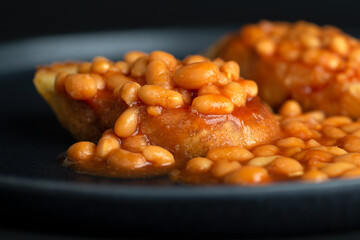 baked beans on toast, a very British breakfast
