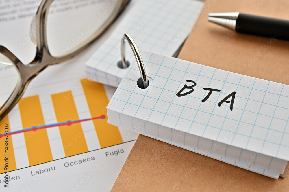 Poster there is a word book with the word of bta which is an abbreviation for behavioral targeting advertis