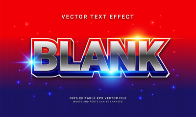 Blank 3d text style effect