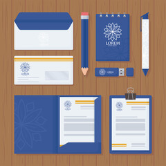 Fototapeta premium modern stationery template