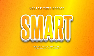 Smart editable text effect themed education school