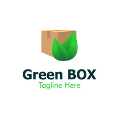 Illustration Vector Graphic of Green Box Logo. Perfect to use for Technology Company