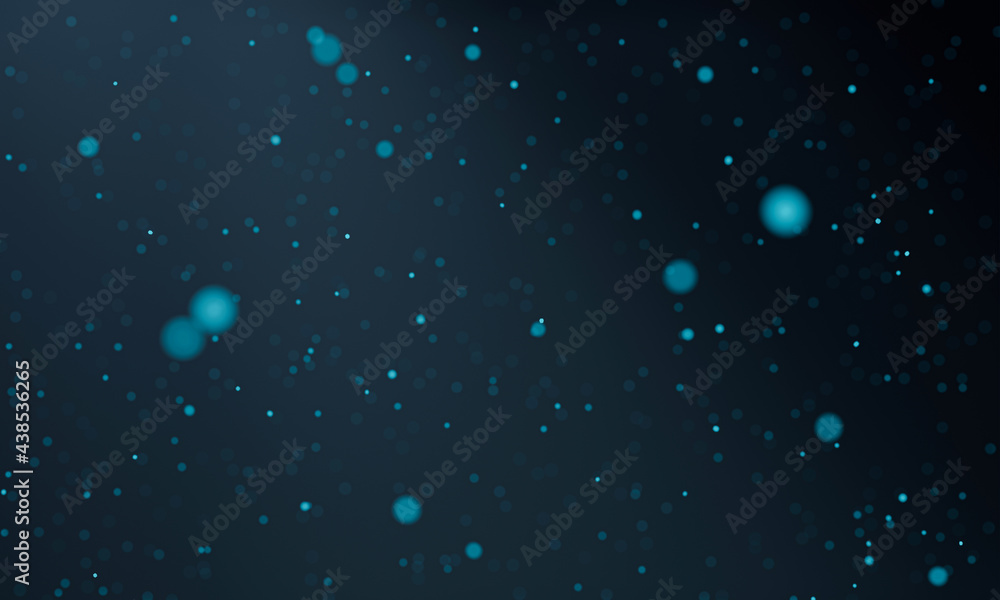 Poster blurred dust. bokeh shape. round. a beam of light shines from above. for use as background or wallpa
