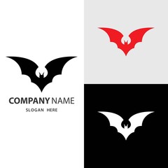 Bat images logo design