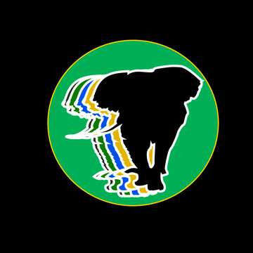silhouette of elephant