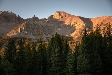 Wheeler Peak In Morning Light