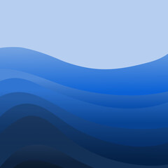 Abstract background of summer in blue, curve 060