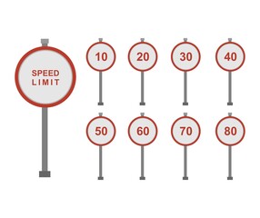 design about speed limit icon
