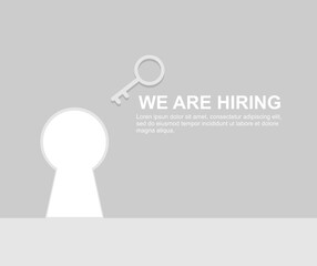 design about background we are hiring