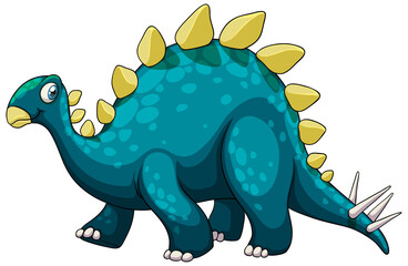 A stegosaurus dinosaur cartoon character © GraphicsRF