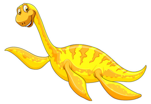 A pliosaurus dinosaur cartoon character