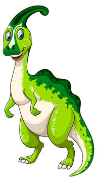 A Parasaurus dinosaur cartoon character