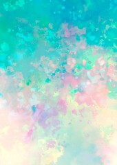 Fototapeta na wymiar 幻想的な虹色のカラフルなキラキラテクスチャ背景